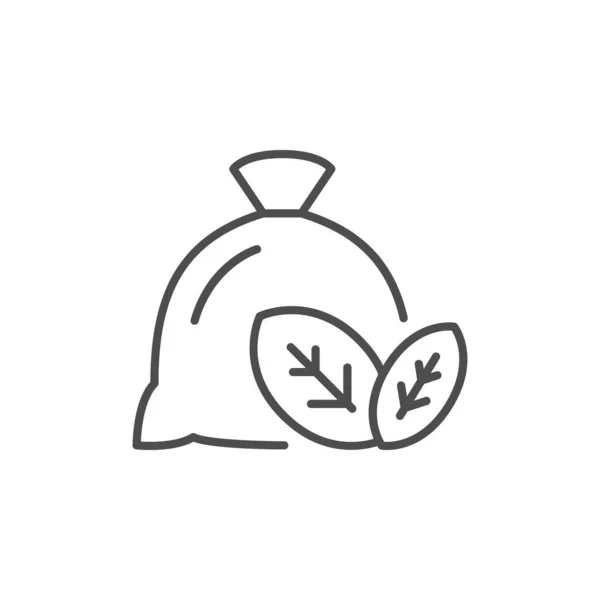 Organic product line outline icon