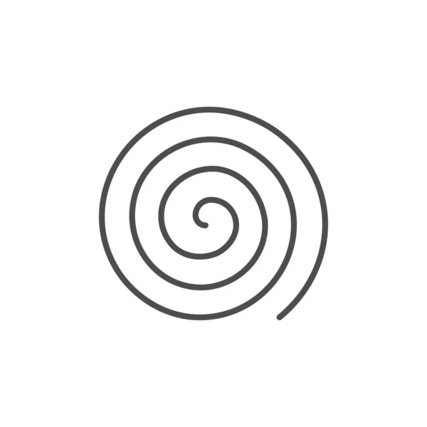 Ícone de contorno espiral ou de linha de redemoinho — Vetor de Stock