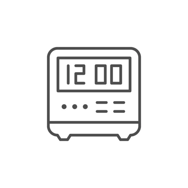 Digitaal pictogram alarmlijn — Stockvector