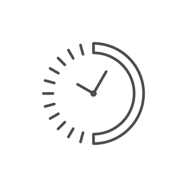 Icono de esquema de línea de período de tiempo — Archivo Imágenes Vectoriales