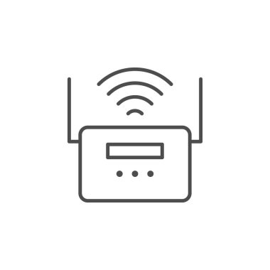 Wi-fi yönlendirici satır ana hatları simgesi