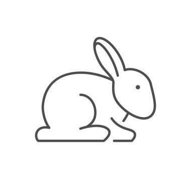 Tavşan ya da tavşan çizgisi ana hatları simgesi