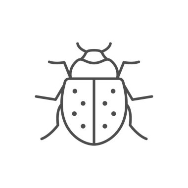 Hata doğrusu ana hatları simgesi veya böcek konsepti