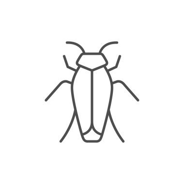 Hamamböceği çizgisi ana hatları simge veya böcek konsepti