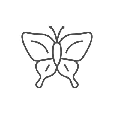 Kelebek çizgisi ana hatları simgesi veya böcek konsepti