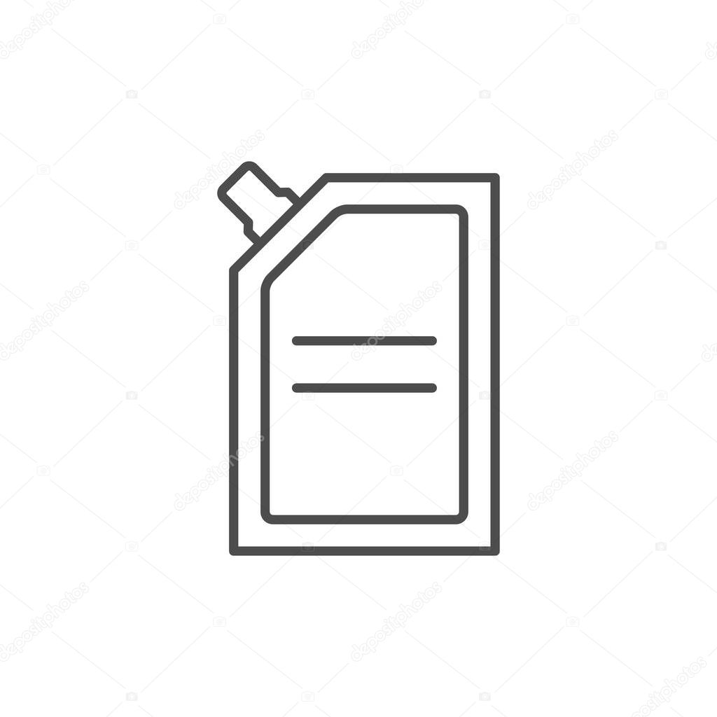 Doy pack package line outline icon