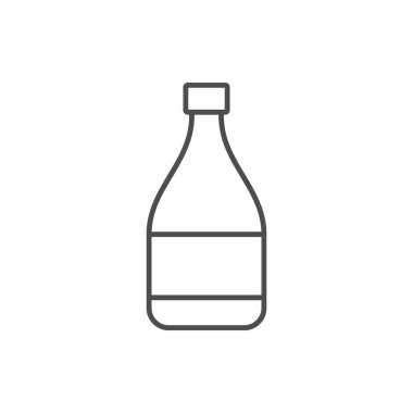 Cam şişe çizgisi ana hatları simgesi