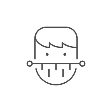 Yüz tanıma çizgisi ana simgesi