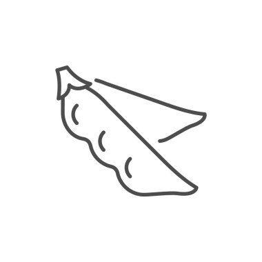 Bezelye çizgisi simgesi veya sebze konsepti