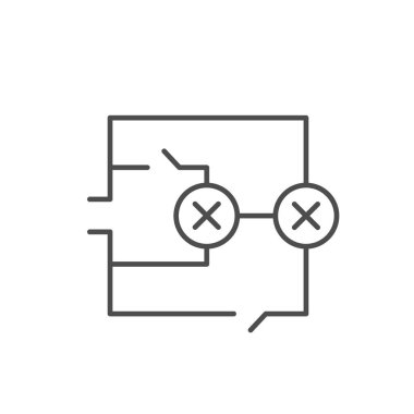 Elektrik devre çizgisi ana hat simgesi