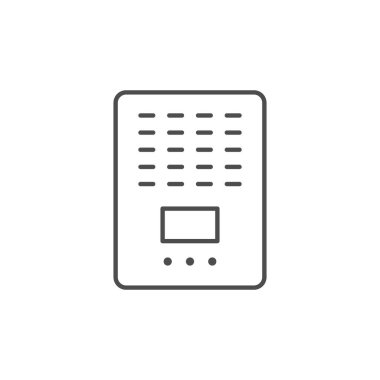 Hava arındırıcı satır ana hatları simgesi