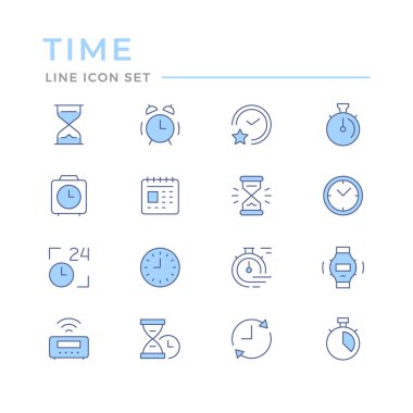 Zamanın renk çizgisi simgelerini ayarla