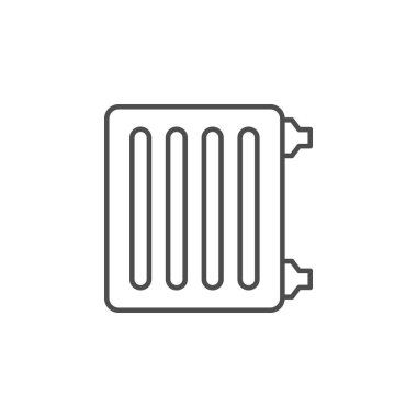 Radyatör hattı ana hatları simgesi ısıtılıyor