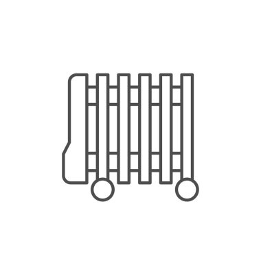 Petrol ısıtıcı hattı ana hatları simgesi