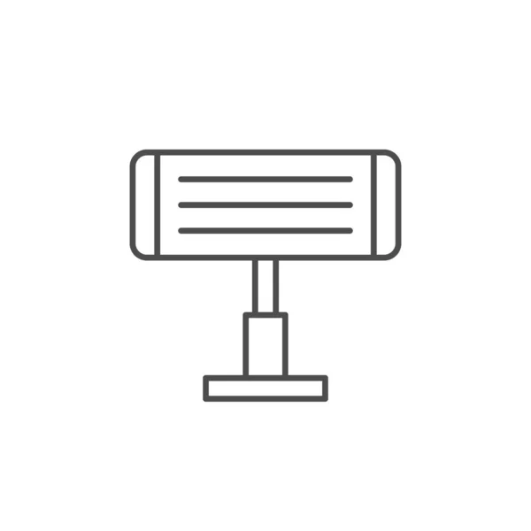 Infrarot-Heizungslinien-Icon — Stockvektor