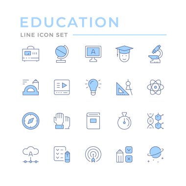 Eğitimin renk çizgisi simgelerini ayarla