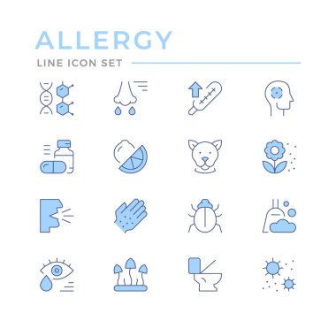 Alerjinin renk çizgisi simgelerini ayarla