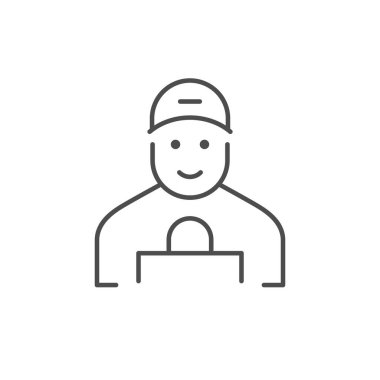 Kurye hattı simgesi ya da nakliye konsepti