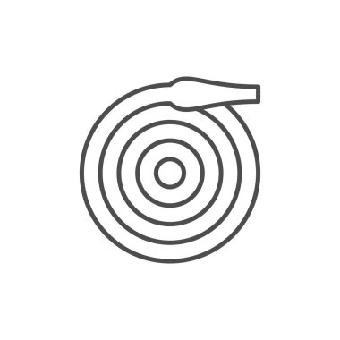 Bahçe hortumu ana hatları simgesi