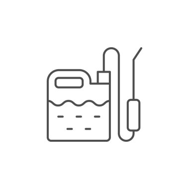 Bahçe spreyi çizgi ana simgesi