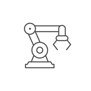 Robotik endüstri hattı ana hatları simgesi