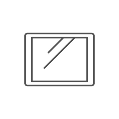 Tablet satırı simgesi veya aygıt konsepti