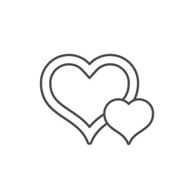 Aşk çizgisi simgesi ve romantizm kavramı