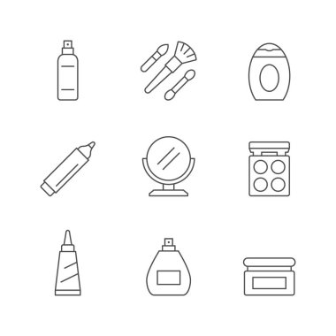 Kozmetiğin çizgi simgelerini ayarla