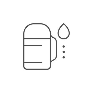 Termos şişe çizgisi ana hatları simgesi