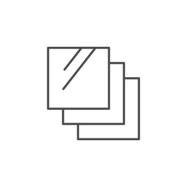 Çelik yaprak çizgisi ana hatları simgesi