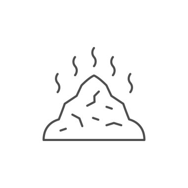 Çöp yığını ana hatları simgesi