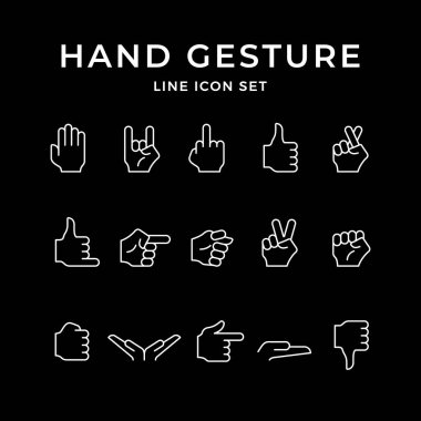 El hareketinin çizgi simgelerini ayarla