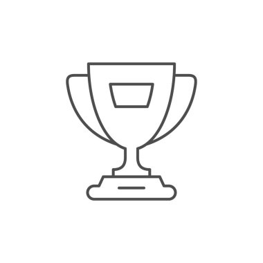 Kazanan fincan satırı ana hatları simgesi