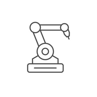 Robotik endüstri hattı ana hatları simgesi