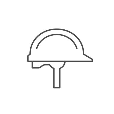 İnşaat miğferi çizgisi ana simgesi