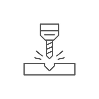 Sondaj süreci çizgi ana simgesi