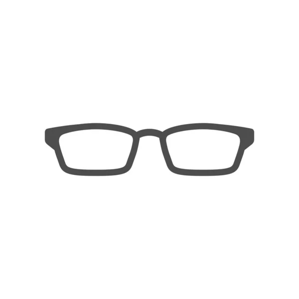 Klasik gözlük simgesi veya gözlük çerçevesi — Stok Vektör
