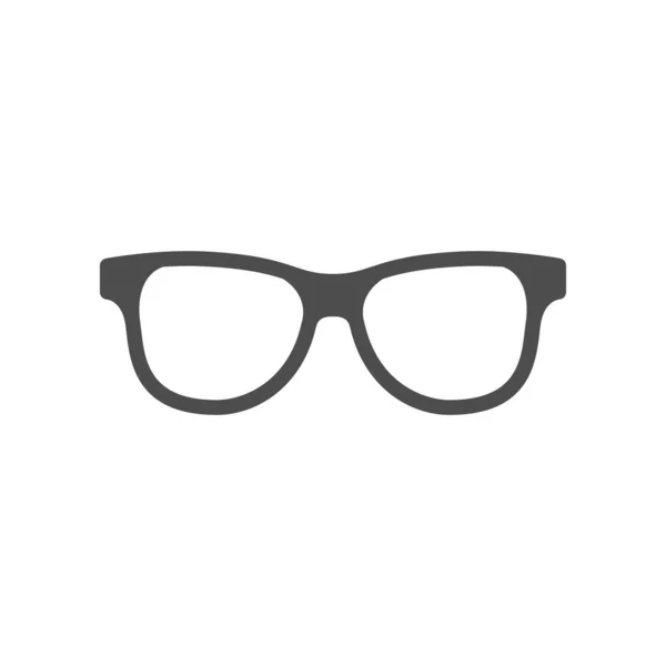 Klasik gözlük simgesi ya da gözlük çerçevesi silueti — Stok Vektör