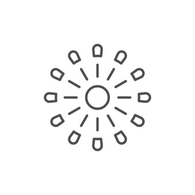 Havai fişek patlaması ana hatları simgesi