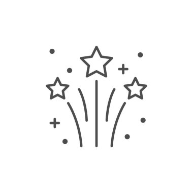 Havai fişek patlaması ana hatları simgesi