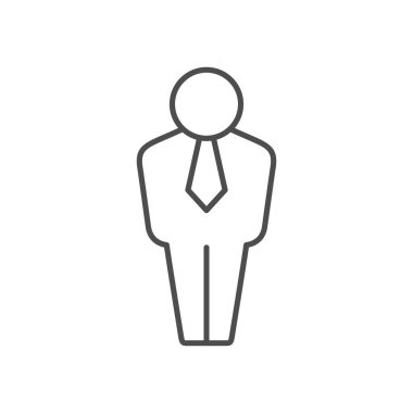 Person or man line outline icon
