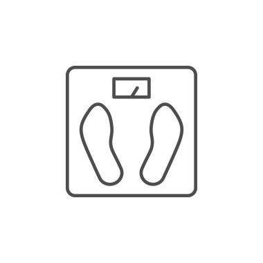 Döşeme ölçekleri çizgi ana simgesi