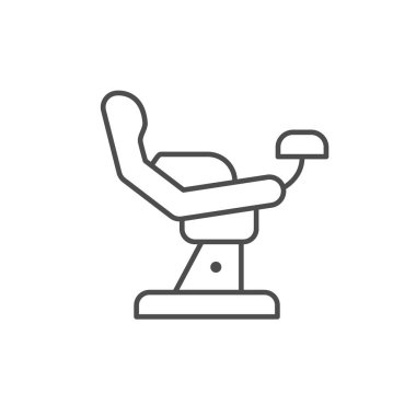 Jinekolojik sandalye çizgisi ana hatları simgesi