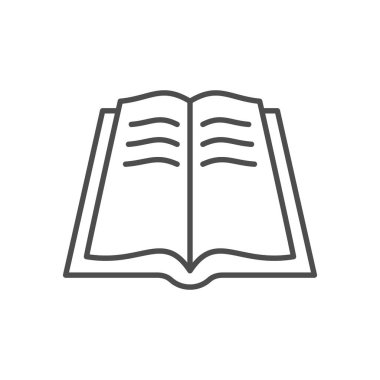 Kitap satırı simgesi veya eğitim kavramı