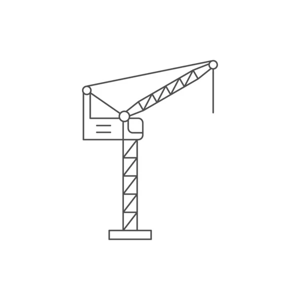 Umrisse von Baukränen — Stockvektor