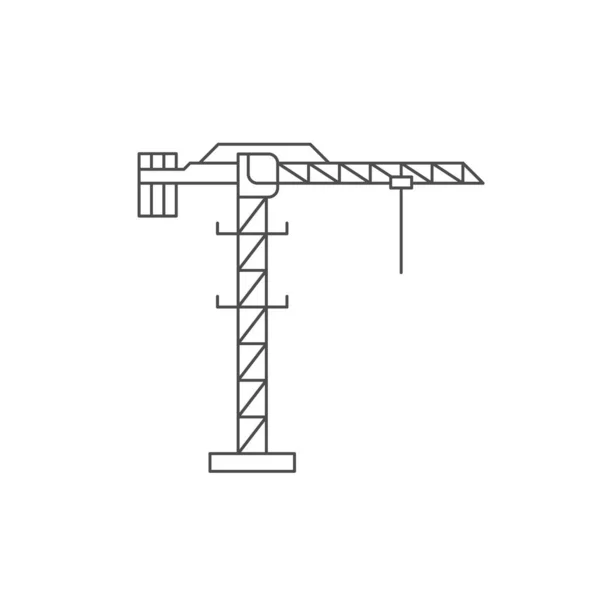 Konstrukcyjna ikona linii żurawia — Wektor stockowy