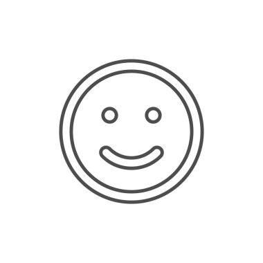 Gülümseme çizgisi simgesi veya duygu simgesi