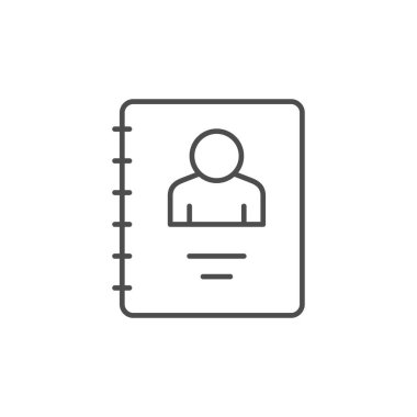 Kişisel düzenleyici satır özet simgesi beyaza izole edildi