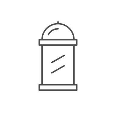 Sokak reklam panosu ana hatları simgesi