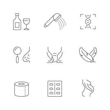 Hemoroidin satır simgelerini ayarla